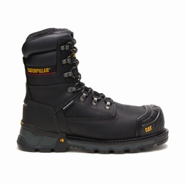 Caterpillar Excavator XL Thinsulate Composite Toe Work Férfi Vízálló Cipő Fekete, HU-T093